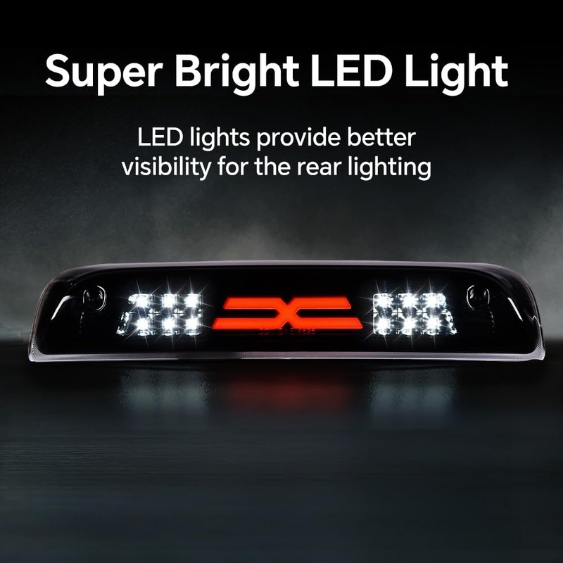 PIT66 3rd Brake Light, Compatible with 2014-2020 Chevy Silverado 2014-2020