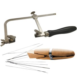 Jewelers Set Saw Frame German Style with Ring Clamp and Dozen Swiss Blades 2/0 Jewelry Making Tools Repair