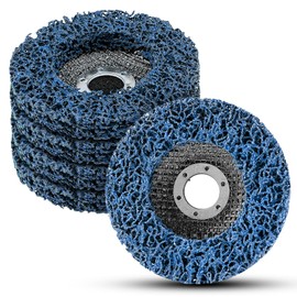 NuoDunco 125 mm CSD Disc Sanding Discs, Pack of 5 Blue Cleaning Discs, Nylon Flex Discs Removal of Paint Rust for Angle Grinders