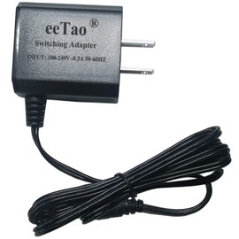 eeTao 5V 1A AC/DC Adapter Charger Compatible with VOLUAS VL001 VL002 VL003 VL004 VL005 VL006 VL007 VL008 VL009 DY001 DY002 Automatic Cat Feeder 4L / 6L / 8L Pet Feeder 5VDC Power Supply Cable Cord PSU