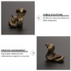 TOYANDONA Brass Cobra Snake Statue Cobra Snake Sculpture Wealth Figurine
