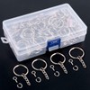 Swpeet 450Pcs 1" 25mm Sliver Key Chain Rings Kit, Including