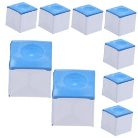 GRIRIW 12Pcs Snooker Chalk Billiard Pool Cue Accessories Improved for American and English Games Portable Wiping Cubes for Clubs and Home Use