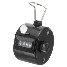 PATIKIL Clicker Counter,Handheld Tally Counter Mechanical 4-Digit Number Click Pitch Counter for Coaching Knitting, Golf, Lap, Fishing, Black