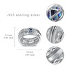 Sobriety Spinner Ring 925 Sterling Silver Alcoholics Anonymous Ring AA