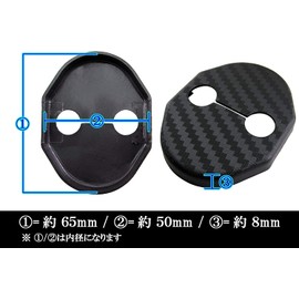 BRIGHTZ MAZDA3 Fastback BP Carbon Door Striker Cover 2PC [STRIKER-006-2PC] BP5 BP8 BPF BP P5 P8 PF 5 8F MAZDA3 Fastback MAZDA 3 Mazda 3 Fastback Mazda 3 Fastback Mazda 3 Mazda