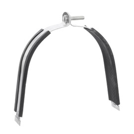 uxcell Rubber Cushion Strut Clamp Fit for 6-1/2" Pipe Cushioned Clamp Strut Rigid Steel Pipe Clamp for Mounting PEX Pipe Tubing to Strut Channels