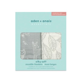 Aiden & Aney Essentials ESWS20003JB Woodsy Swaddle, Pack of 2 (x1)