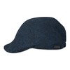 Haggar Men's Brushed Herringbone Flat Cap Ivy Hat, Navy