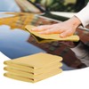 Xumann 3 Pcs Car Chamois Synthetic Leather, Leather Shammy Cloth