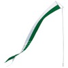 Dori Pennant Flag (White & Irish Green, 14 Foot)