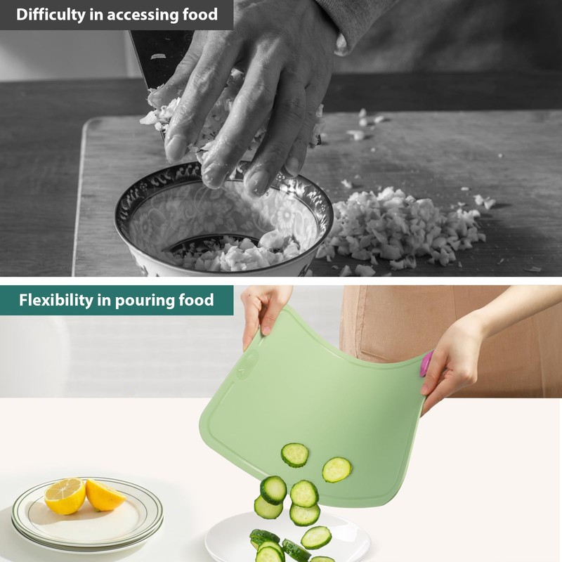 Minicoco Premium Chopping Board Non Slip Chopping Board Dishwasher Safe