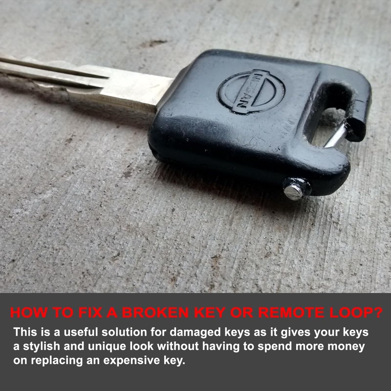 KARENSKEYS Leather Key Sleeve, Broken Car Key Loop Replacement, Stylish