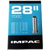 Impac Unisex Adult 700C MTB Bike Inner Tube - Black,