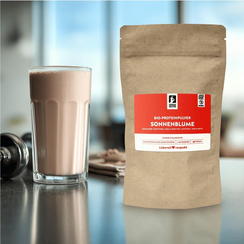 Bremer Gewürzhandel BIO Sonnenblumen Protein Pulver, vegan, Eiweißpulver ohne Süßstoff,