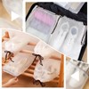 8 Pack Waterproof Travel Drawstring Shoe Bags, Transparent Portable Shoe