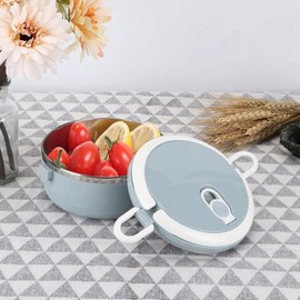 Lunch Box, Portable Lunch Box Lunch Box Container Thermal Insulation Lunch Box for Adults Stainless Steel Lunch Box for Men Women Food Containers for School Office