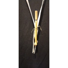 mohawkarts Native American Eagle Wing Bone Whistle 6" Replica Eagle Head Effigy