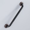 700Brass 16-Inch Grab Bar Featuring Anti-Slip Handrail, Solid Brass, Oil