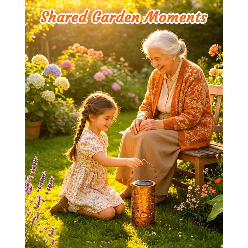 ANYTALK Birthday Gifts for Women Mom Grandma, Sunflower Solar Lanterns