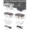SOHIDA Heated Lunch Box, 80W Electric Lunch Box with Two