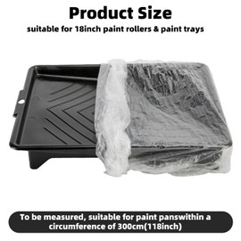 40 Pcs Paint Tray Liners, Disposable Paint Tray Liners, Disposable Roller Tray Liners, Roller Tray Liners Paint Pads, Easy Clean Paint Pan Liners for Walls & Ceilings Large Size, Durable & Leak-Proof