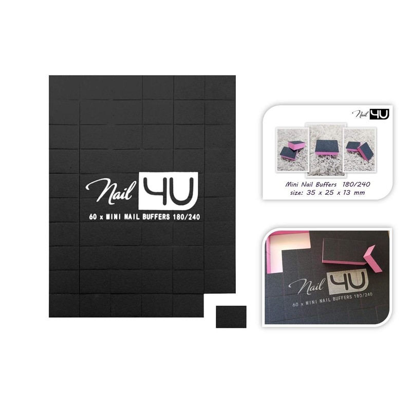 Professional Mini Nail Buffers Set for Acrylic Gel Tips by