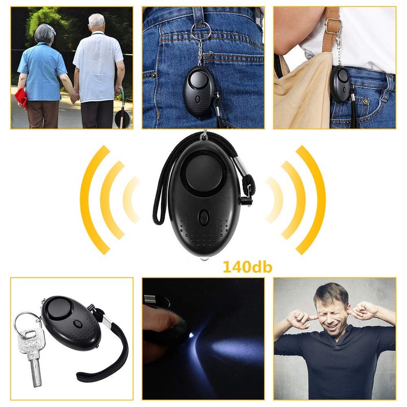 Faburo Security Alarm Buzzer with LED Light, 140 dB Loud