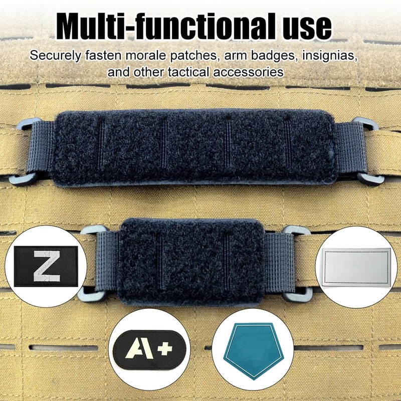 DONGKER Double-Sided Morale Badge Base,MOLLE Patch Hook & Loop Display