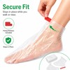 Thfaeyta 200 Pcs Plastic Foot Covers for Feet Pedicure Moisturizing