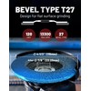 EZARC 12 Pack 120 Grit Flap Discs 4 1/2 for