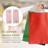 Holibanna Pack of 2 Handbag Handles Made of Leather Cover