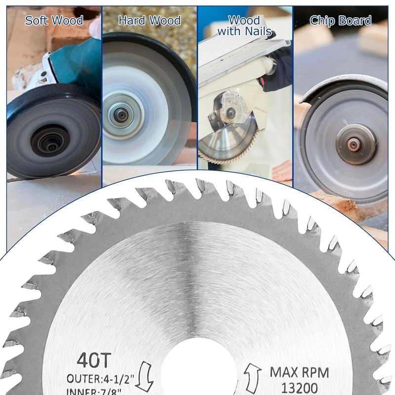 CTDMJ® Circular Saw Blade,2 pcs 115mm Carbide Saw Blade 4.5"