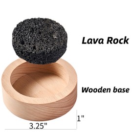 Small Passive Lava Rock Diffuser for Essential Oils Great for Decorating at Desk, Office or Car