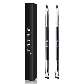 BEILI Eyebrow Brush, Eyeliner Brush, Makeup Brush, Makeup Brush Set, 2 Pieces, Eyebrow Brush, Thin