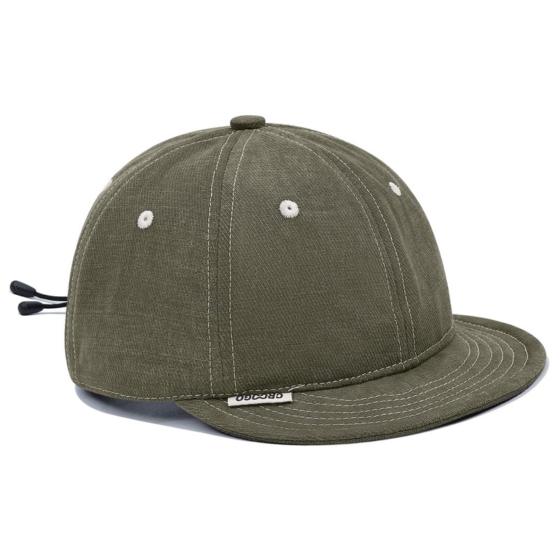 Croogo G-ASB03 Men's Cap, Short Brim, Soft, Breathable, Plain, Simple,