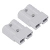 2 Set Battery Quick Connector Kit PC Shell Silver Plated