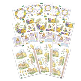 Katy Sue 'Spring & Easter' Die-Cut Decoupage (Pack of 12) for Card Making and Crafts