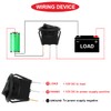 MKBKLLJY Round Rocker Switch Green LED 12V 20A 3Pin Wired