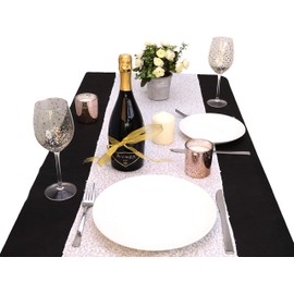 Christmas Concepts® Sequin Table Runner - 13" x 60" - Wedding/Party Decoration - Luxury Wedding Decorations (White)