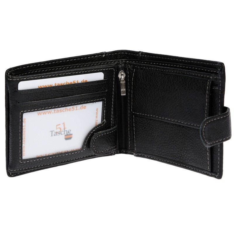Riegel Men's Leather Wallet Black 39 EU Black