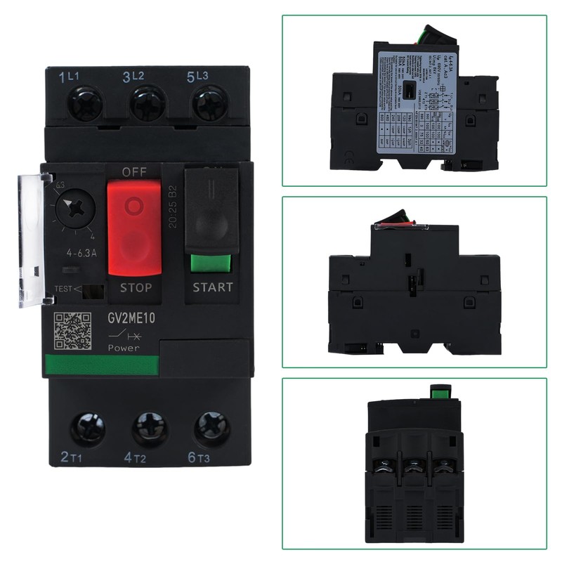 DewinLVD Motor protection switch, motor protection switch GV2ME10 4-6.3A 690VAC