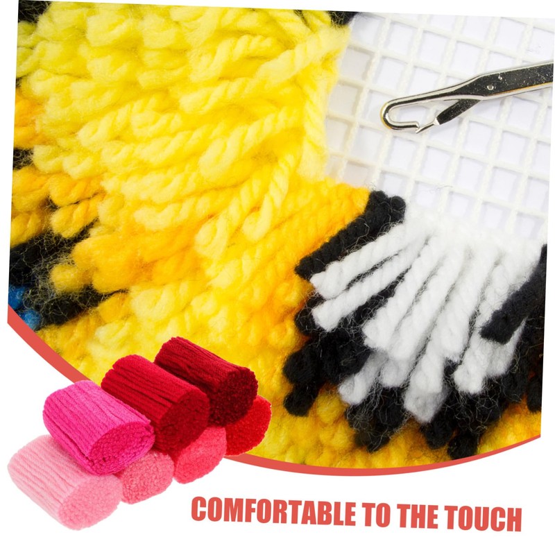 DOITOOL 7pcs DIY Latch Hook Yarn Soft Craft Yarn for