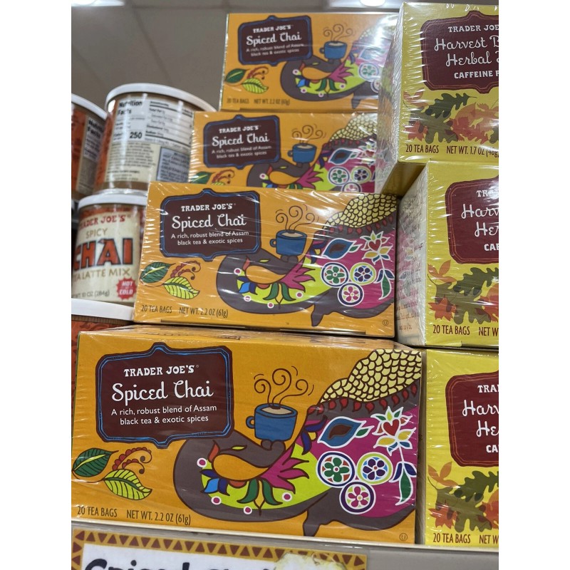 Trader Joe's 3 Packs Trader Joe's Spiced Chai Black Tea