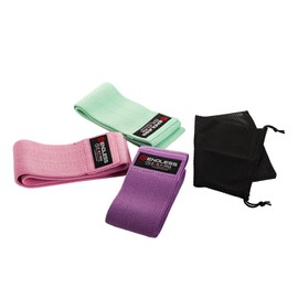 Endless EL1044 Resistance Loop Bands Set of 3 Pcs With Light, Medium and Heavy Resistance Level | Multi Colour | Material : Cotton | For Squats, Stretching, Hip & Glute Heavy Workouts for Men & Women