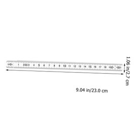 Operitacx 2pcs Rulers Long Plastic Measuring Tools for Carpenters Lightweight Portable with Scale for Engineers and DIY Projects