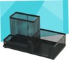 TEHAUX Metal Mesh Desk Organizer Sturdy Storage Case for Office