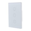 3 Gang Smart WiFi Light Switch Panel Touchable Wireless APP