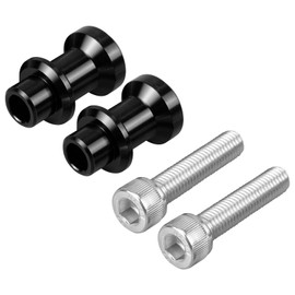 NICECNC M10 XP1.5 CNC Swingarm Spools Sliders Stand Holders, Compatible with KTM 690 Duke/SMC 2008-2018,790/890 Duke 2018-2023,250/390 Duke 2018-2023,790/890 Adventure/R 2018-2023, Black