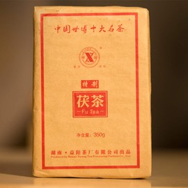350g Chinese Herbal Tea World Expo Fu Tea Black Tea Brick New Scented Tea Health Care Flowers Tea